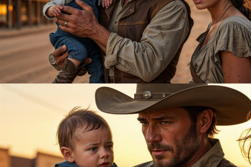 They Mocked Her For Raising A Child Alone, A Cowboy Lifted The Baby And Called Him Son