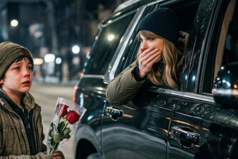 A Red Light, A 12-Year-Old Boy, and A Heartbreaking Secret: How Taylor Swift and Travis Kelce’s Valentine’s Day Changed a Family Forever