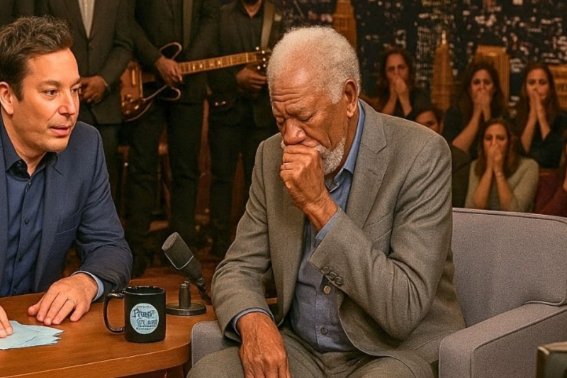 Jimmy Fallon SHOCKED When Morgan Freeman Suddenly Falls Silent After Hearing This Name