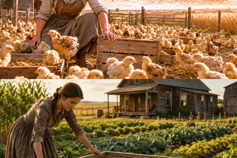 Everyone Laughed When She Bought 213 Baby Chicks — Until the Locusts Came for the Town’s Crops