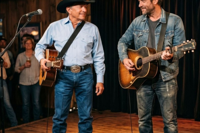 They asked him to play a simple song in a bar — then George Strait surprised them with something…