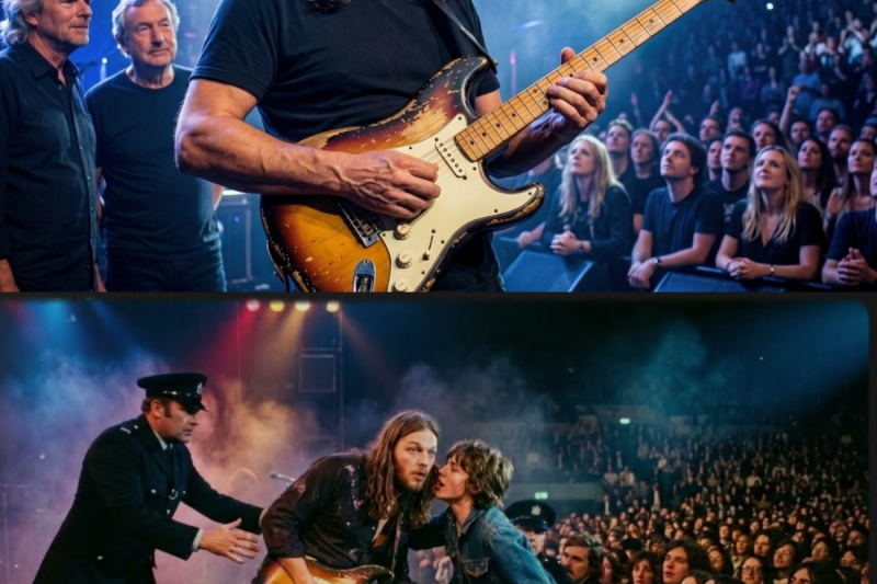 A fan came on stage during Pink Floyd’s biggest show — whispered to the band and changed everything