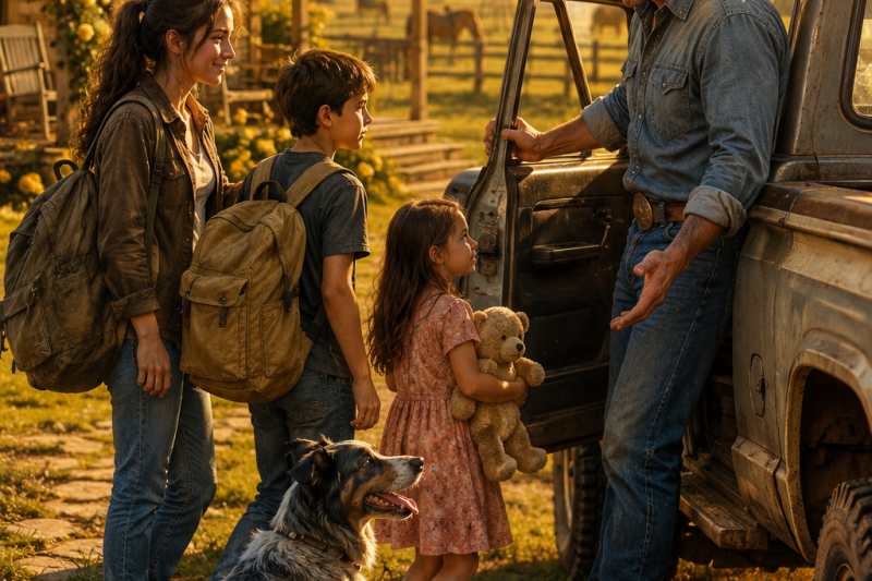 All Three of You… Get In,” Said the Rancher — He Never Expected Them to Become His Family