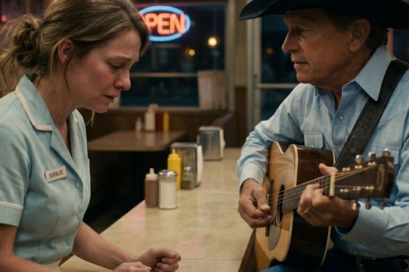 George Strait sings to a waitress outside of work hours, and Stevie Nicks leaves a tip.