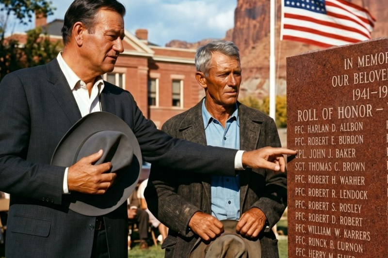 John Wayne Read Every Name On A 1961 War Memorial — Then He Cleared The One They Called A Coward