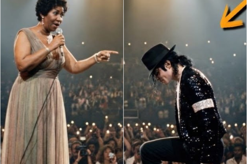 Michael Jackson STOPPED Dancing When Aretha Sang This Note… Then He Dropped to One Knee