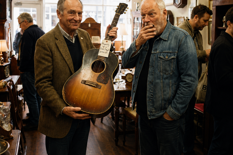 Dealer Told David Gilmour This Guitar Belonged to Pink Floyd Guitarist — His Reaction Was PRICELESS