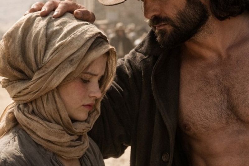 Everyone Mocked the Woman With the Sack on Her Head… Until the Fearless Mountain Man Removed It