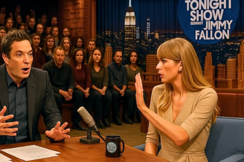 Jimmy Fallon STUNNED When Taylor Swift Suddenly Stops Interview After Hearing This Sound