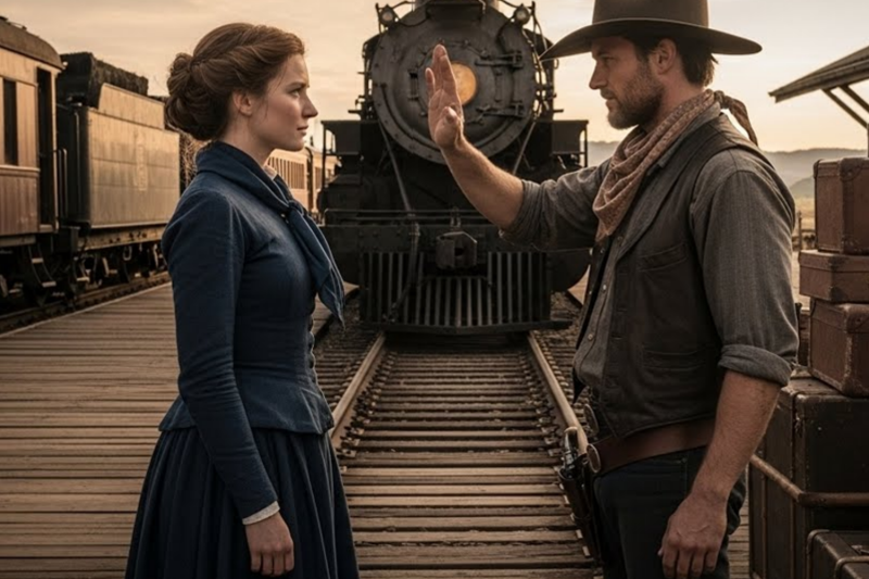 She Expected a Cruel Husband… But the Cowboy Who Met Her at the Train Said “I’ll Be Kind”