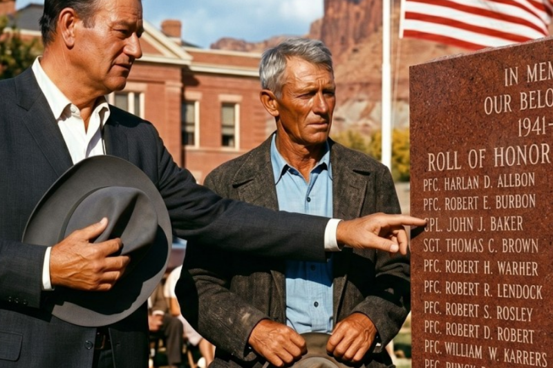 John Wayne Read Every Name On A 1961 War Memorial — Then He Cleared The One They Called A Coward