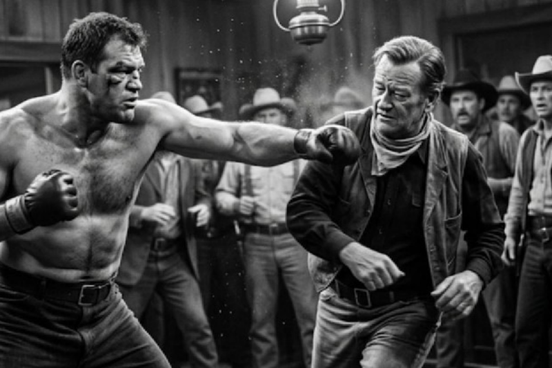 The 8-Second Lesson: When a Boxer Challenged John Wayne to a Real Fight