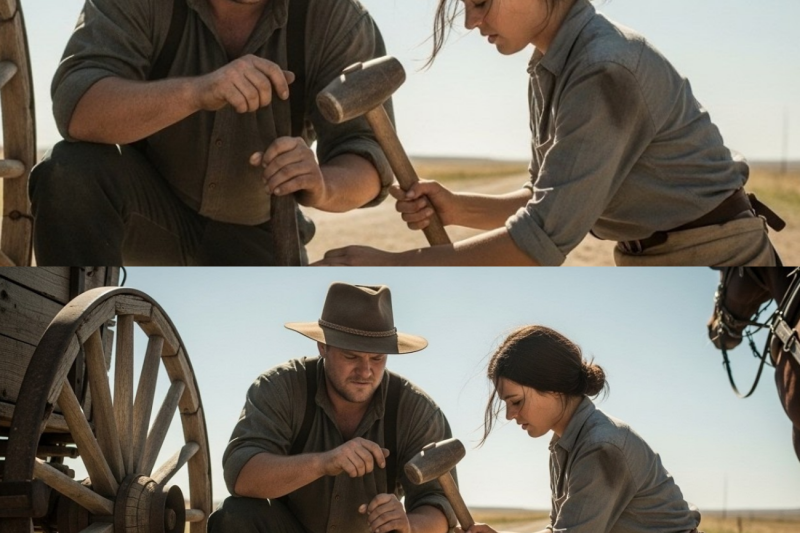 She Helped a Stranger Fix His Wagon and Forgot About It — He Never forgot her