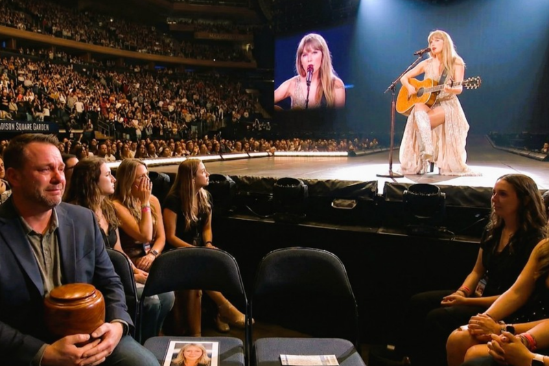 Husband Carries Wife’s Ashes to Concert —Taylor’s Response Creates Most EMOTIONAL Tribute in History