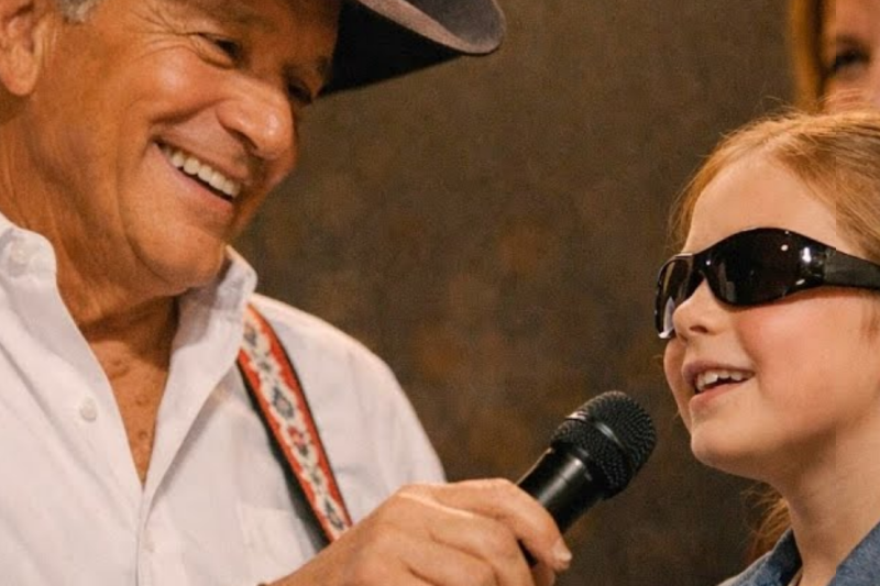 The blind girl requested a song… George Strait obliged — and the AUTHORITY MOTHER heard EVERYTHING.