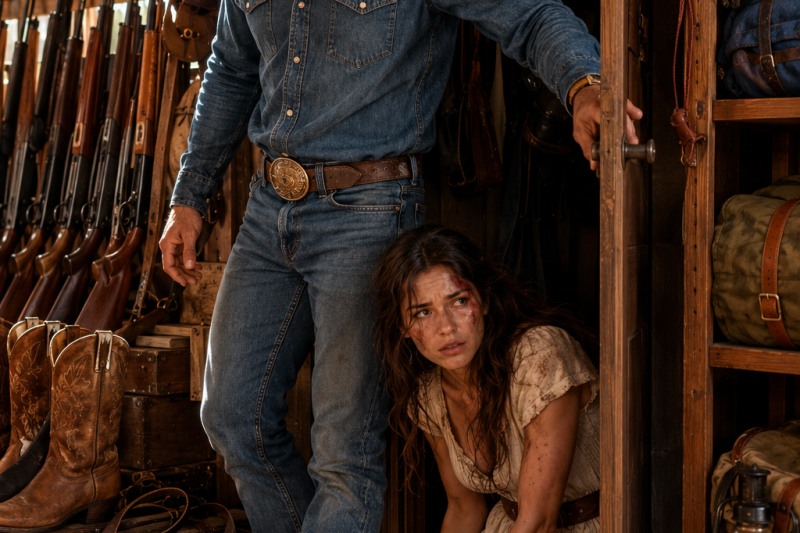 A Rich Cowboy Came to Buy a Rifle—Then Found a Bound, Bleeding Woman Hidden in the Gear Closet