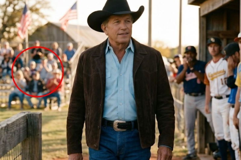George Strait walked onto the baseball field without telling anyone and what happened at that…