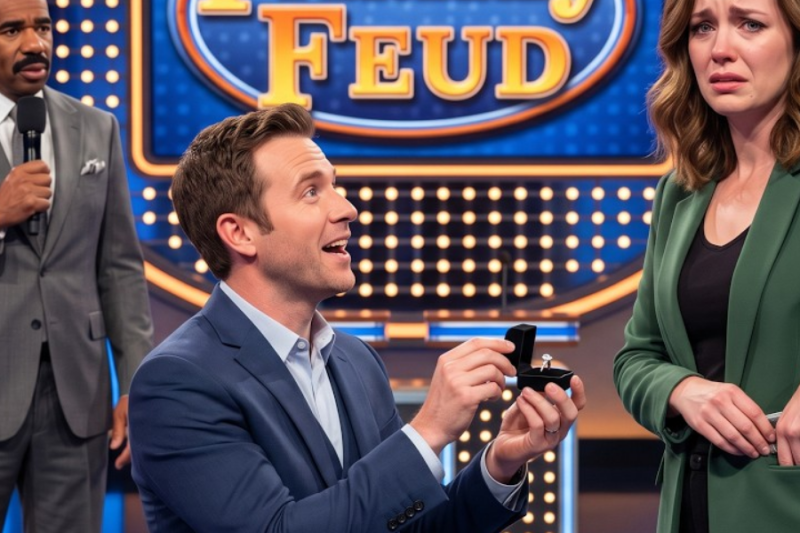 He Came On Stage to Propose — Her Reaction Left Steve Harvey Completely Speechless | Family Feud