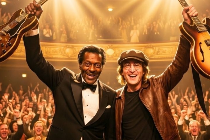 Chuck Berry spotted John Lennon hiding in crowd—what happened onstage became legendary!