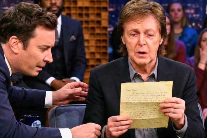Jimmy Fallon SPEECHLESS When Paul McCartney Suddenly Stops Talking After Reading This Letter