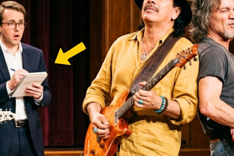 Teacher Said “Let Me Teach You Guitar” to Carlos Santana. Eddie Van Halen Heard Everything
