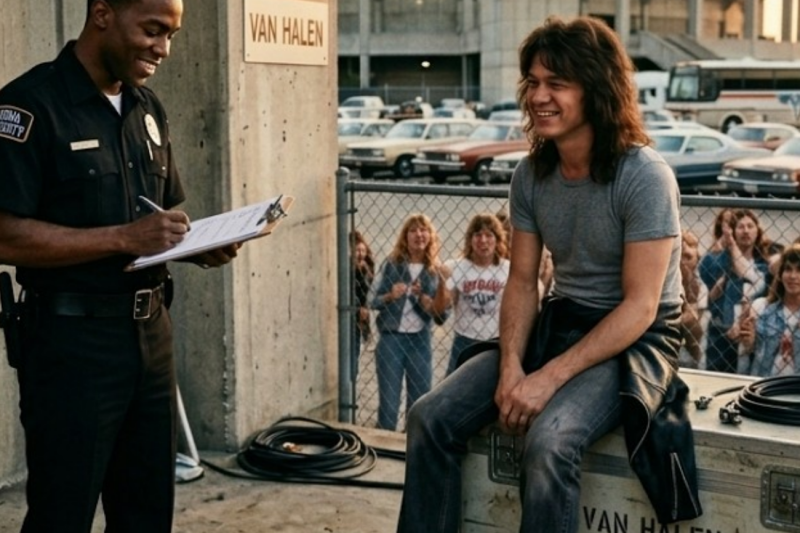 The Night a Security Guard Blocked Eddie Van Halen: A Secret Lesson in Genius