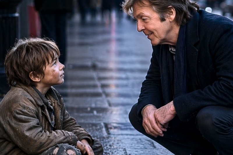 Homeless Kid Asked Paul McCartney for Just $1 — Seconds Later, Everything Changed