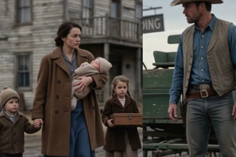 She Hid Three Children in Her Coat — The Rancher Didn’t Ask Why, He Just Drove