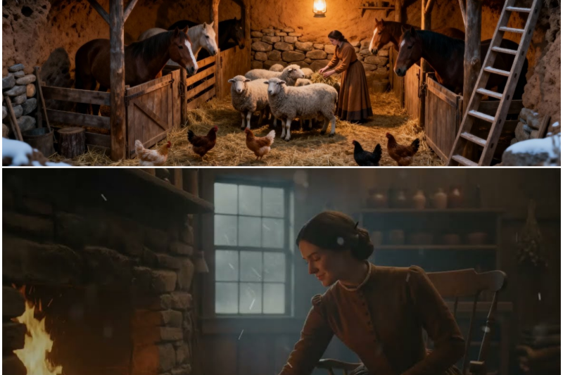 She Built a Hidden Stable Beneath Her Cabin — Then the Wolves Never Found Her Horses
