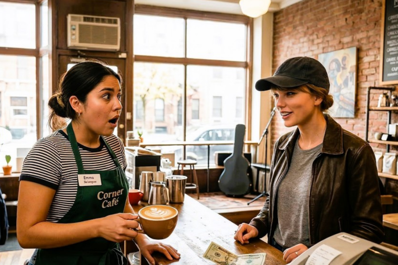 Taylor Swift Orders Coffee — Barista Doesn’t Recognize Her Until She SINGS Her Order