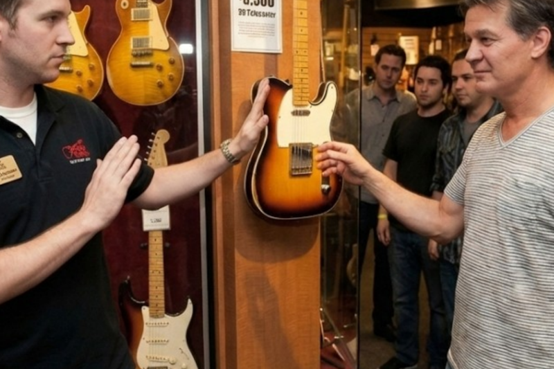 The Day a Guitar Center Manager Tried to “Protect” an $8,500 Guitar From Eddie Van Halen