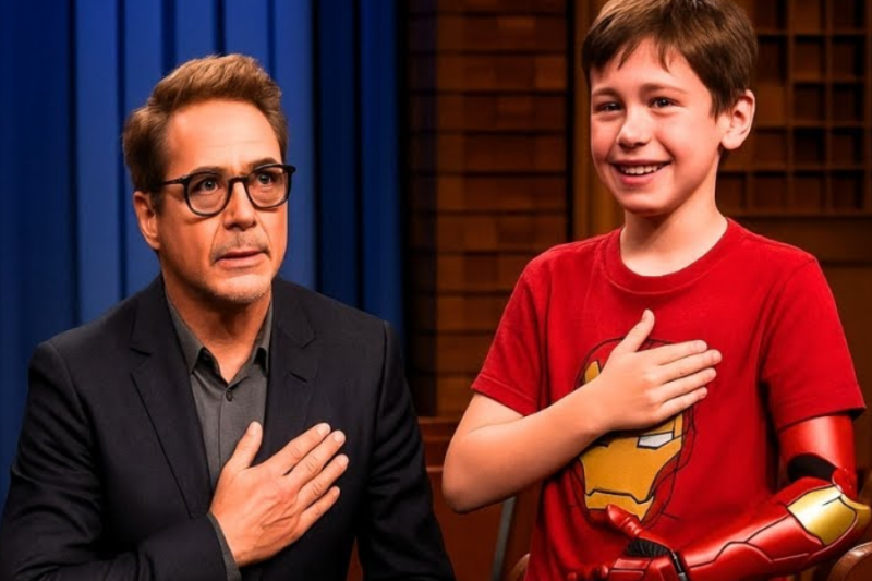 Jimmy Fallon Can’t Speak When Robert Downey Jr. Whispers: “You’re My Real Iron Man”