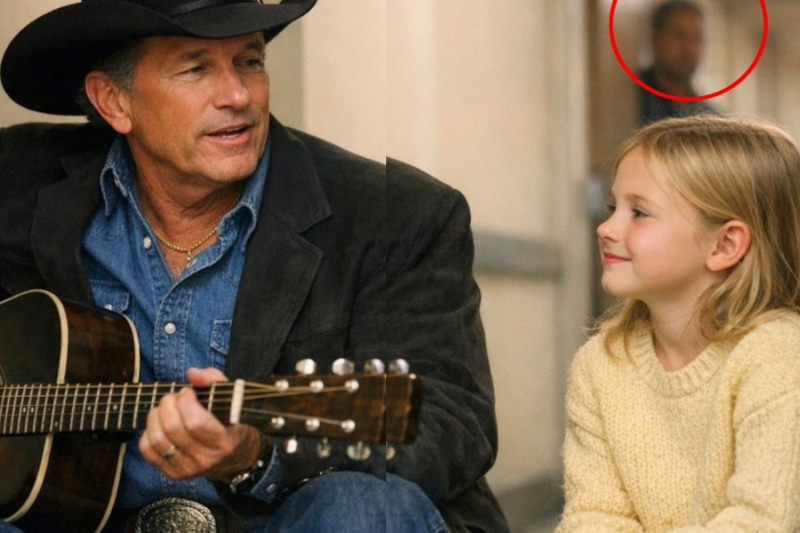 George Strait helped the blind girl with a song—unaware of who was LISTENING behind the door.