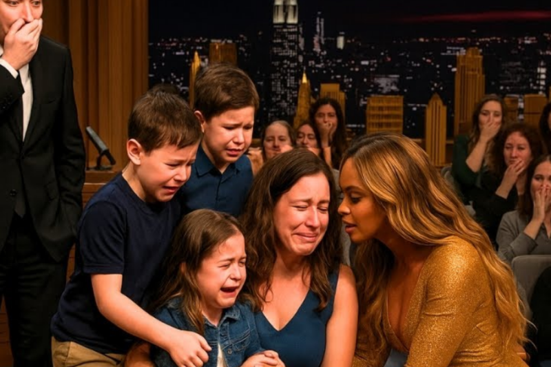 Jimmy Fallon Speechless When Beyoncé Walks Off Stage to Comfort a Single Mom of Three!
