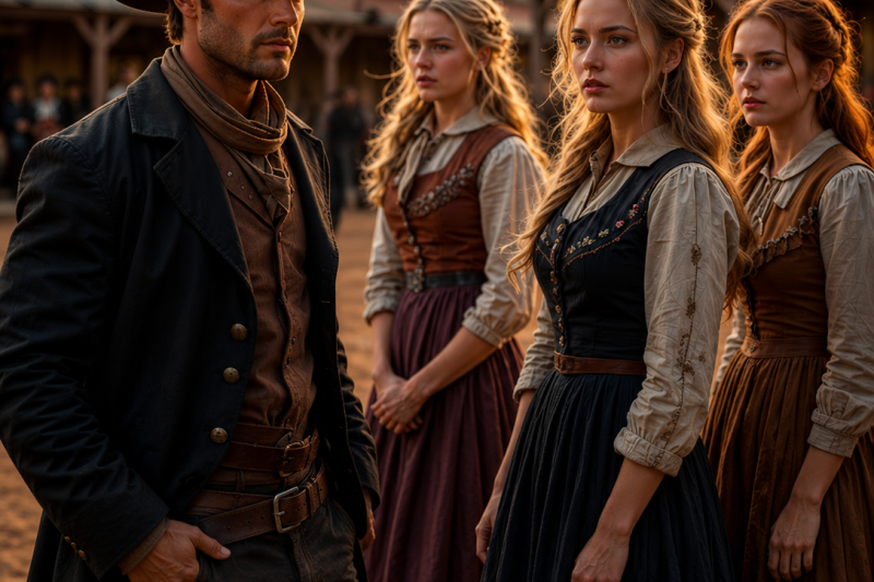 Three Sisters Were Sold Separately at Auction, A Wealthy Cowboy Bought All Three and Reunited Them