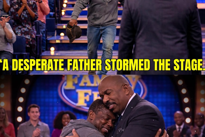 A desperate father storms onto Family Feud live — then Steve Harvey does something shocking.