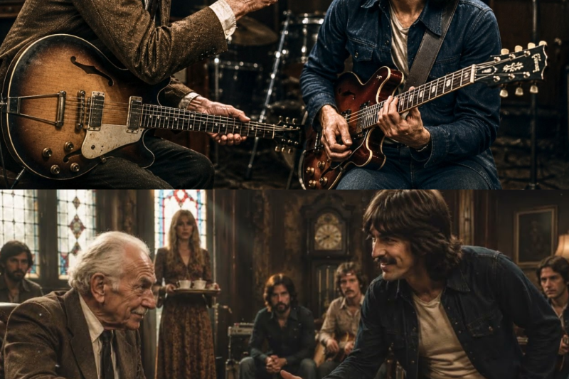82 Year Old Guitar Legend BET George Harrison He Couldn’t Play This Riff — 5 Minutes Later He Was..