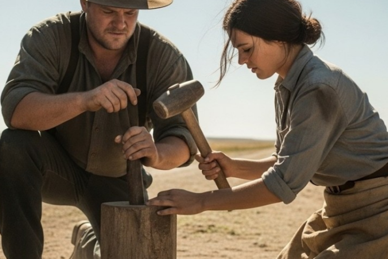 She Helped a Stranger Fix His Wagon and Forgot About It — He Never forgot her