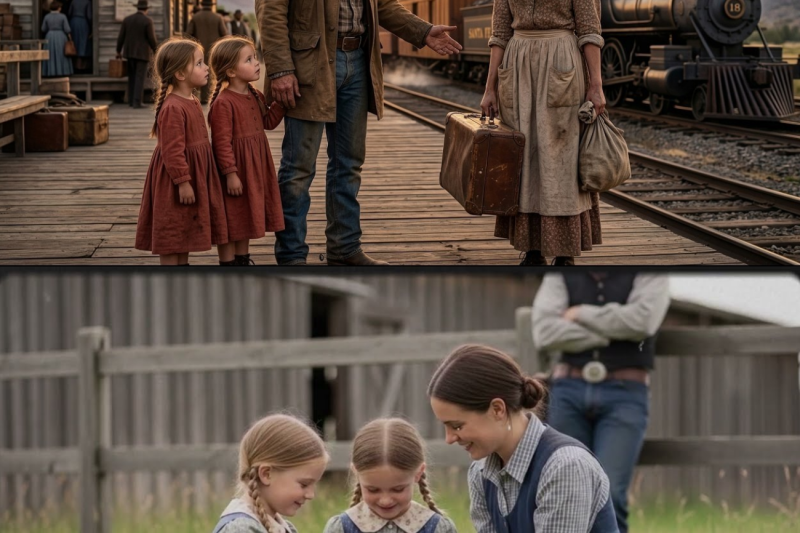 She was rejected at the station then a cowboy whispered My twins need a mother like you