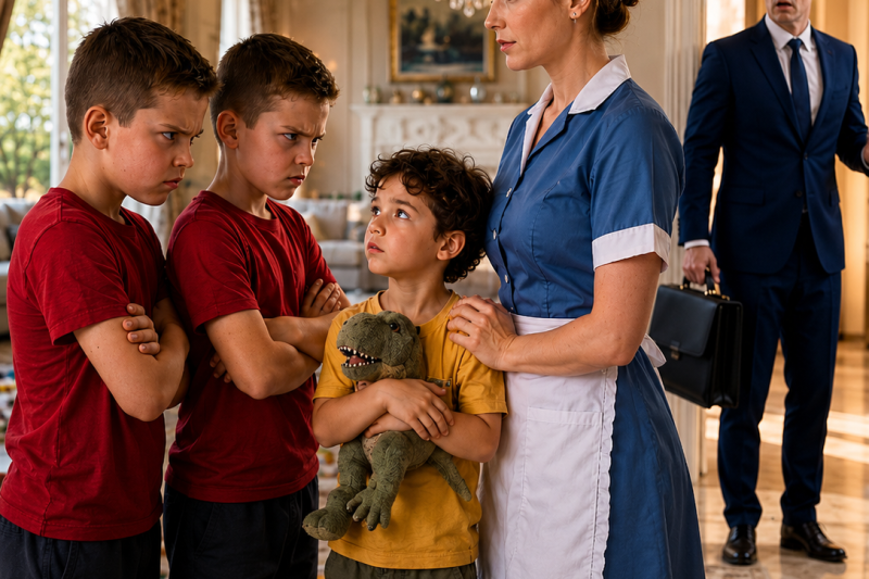 Nine Nannies Gave Up on the Millionaire’s Twins…Until the Maid’s Son Changed Everything