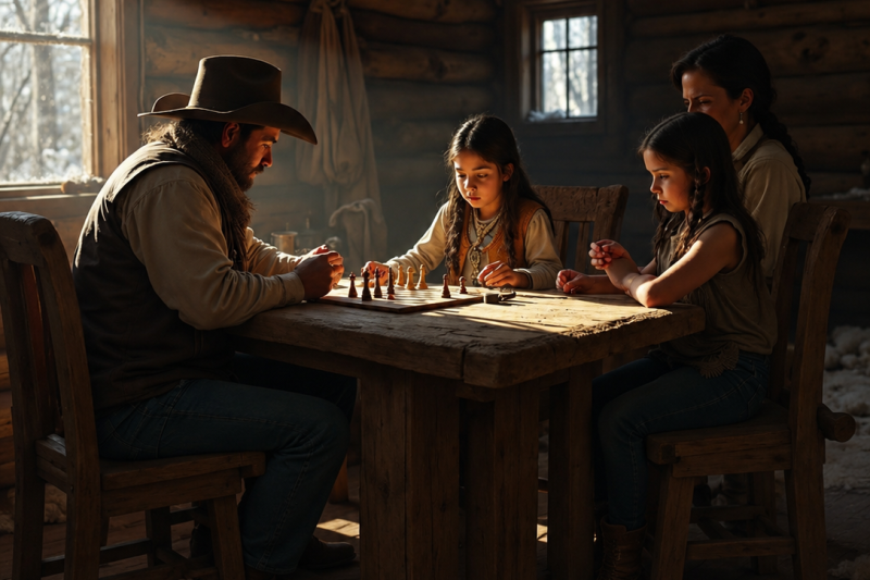 Cowboy Saves Two Apache Girls… Next Day, Their Mother Arrives With A Strange Reward.