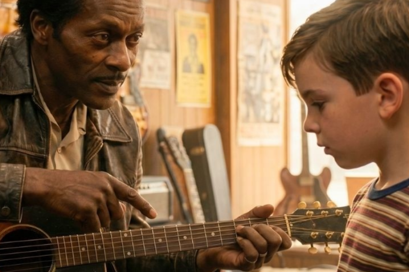 15-year-old played Chuck Berry’s riff wrong—what Chuck did next silenced the room!