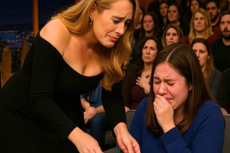 Jimmy Fallon Shocked When Adele Hears Woman’s Story Behind Torn Wedding Dress!