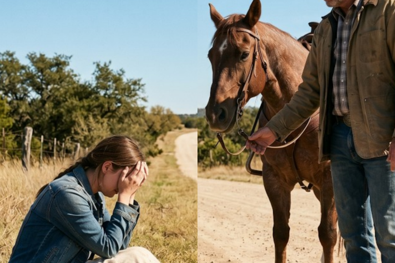 She Wept Alone on a Texas Road — Every Car Passed By, But One Silent Cowboy Changed Her Life Forever