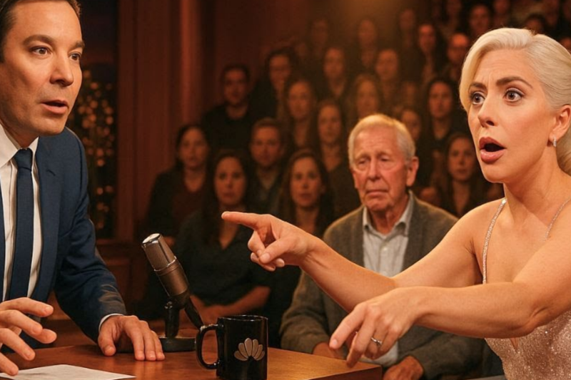 Jimmy Fallon STUNNED When Lady Gaga Suddenly Stops Talking After Spotting This Man