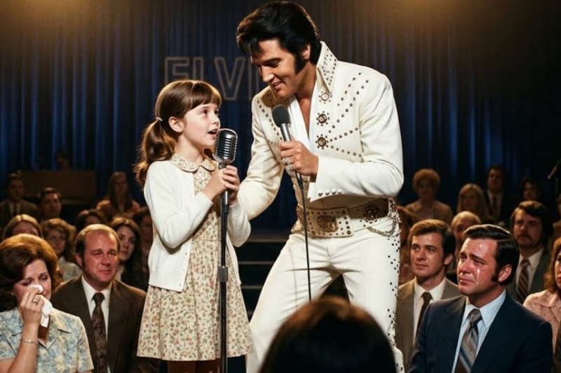 An 8-Year-Old Sang “Love Me Tender” with Elvis — Her Answer Left the Entire Crowd in Tears