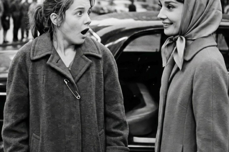 Broke Girl Singing ‘Moon River’ on the Street When Suddenly Audrey Hepburn Stepped Out of Her Car