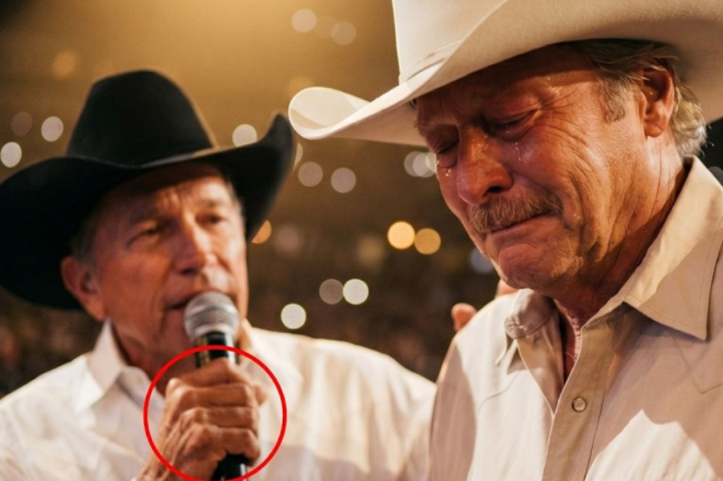 George Strait dedicated “Troubadour” to Alan Jackson live on air, and the audience’s reaction was…