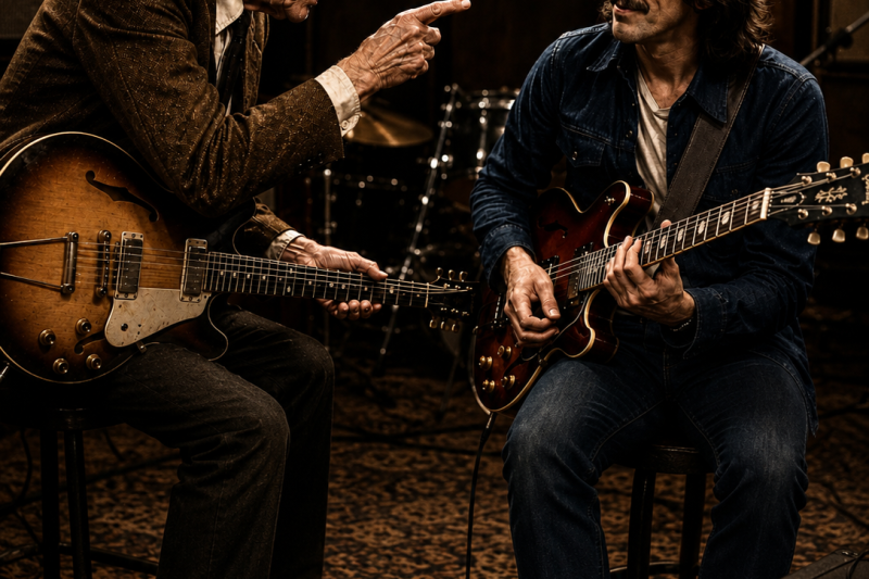 82 Year Old Guitar Legend BET George Harrison He Couldn’t Play This Riff — 5 Minutes Later He Was..