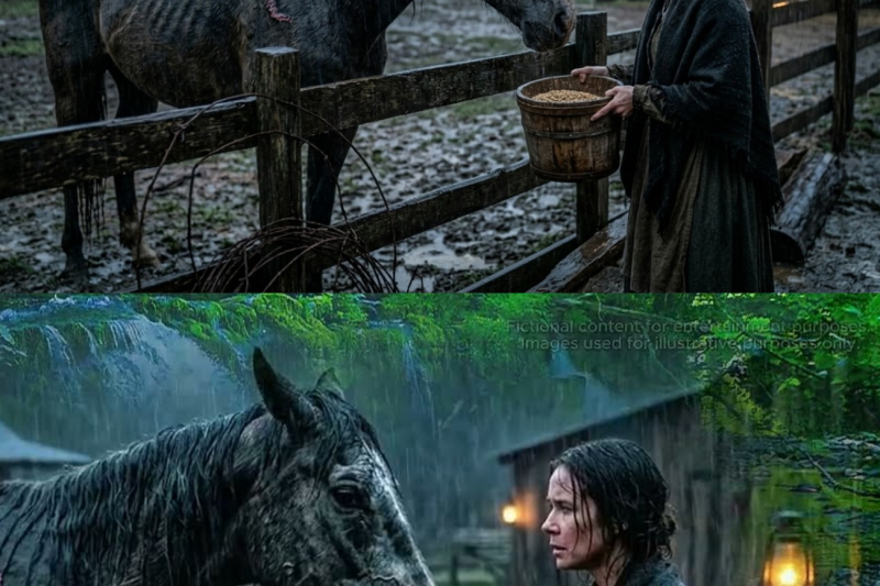 WIDOW Fed a Starving Wild Stallion, Next Morning, 200 Ranchers Stormed Her Land